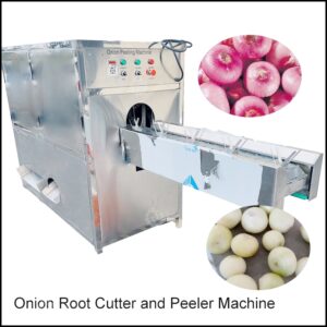 onion root cutter and peeler machine