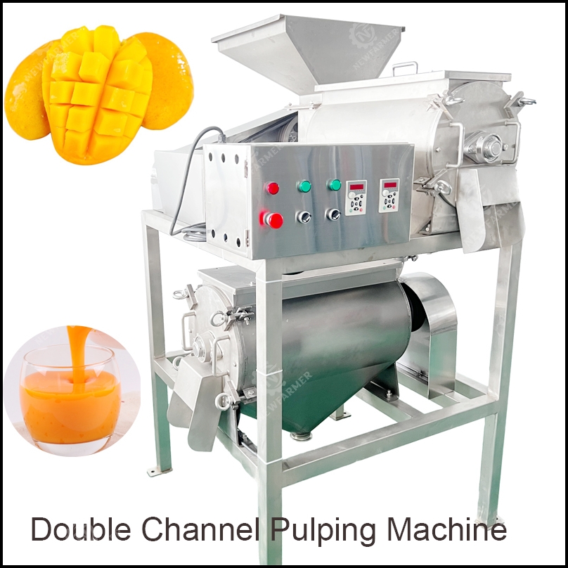 double channel pulping machine