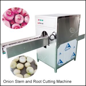 onion stem and root cutting machine