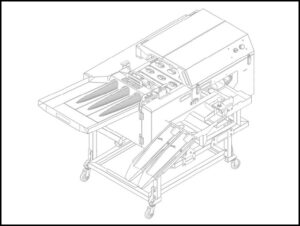 three row egg white separator